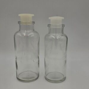 2 Old Wheaton Glass Co. Apothecary Bottles 11 & 21